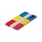 Post-it Tabs 1 in. Wide 1/5-Cut Lined Tabs - Assorted Primary Colors (66/Pack)